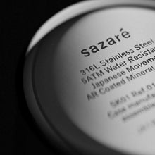 画像をギャラリービューアに読み込む, 【正規取扱店】sazare : SK01 / SS SILVER MIRROR FINISH / WHITE DIAL / SILVER D BUCKLE BLACK BUTTERO LEATHER