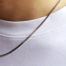画像をギャラリービューアに読み込む, F.H. シルバーネックレス(BOXチェーン 2mm):#N037-50cm
