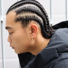 画像をギャラリービューアに読み込む, F.H. シルバーピアス(ムーンピアス ゴールドコーティング):#E061GP