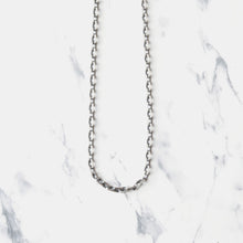 画像をギャラリービューアに読み込む, F.H.  シルバーネックレス(4面カットあずきチェーン 3mm):#N019-50cm、60cm