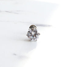 画像をギャラリービューアに読み込む, F.H. シルバーピアス(ジルコニア 9mm):#E056