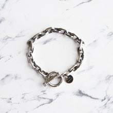 画像をギャラリービューアに読み込む, F.H.  シルバーブレスレット(あずきチェーン 8mm):#B025-19cm