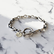 画像をギャラリービューアに読み込む, F.H. シルバーブレスレット(オーバルアンカーチェーン 7mm):#B003-19cm