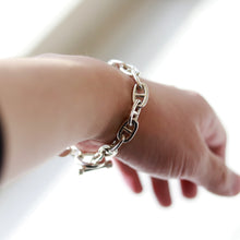 画像をギャラリービューアに読み込む, F.H. シルバーブレスレット(アンカーチェーン 8mm):#B030-19cm