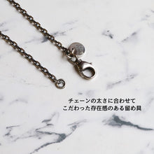 画像をギャラリービューアに読み込む, F.H.  シルバーネックレス(4面カットあずきチェーン 3mm):#N019-50cm、60cm