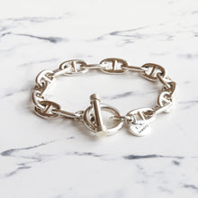 画像をギャラリービューアに読み込む, F.H. シルバーブレスレット(アンカーチェーン 8mm):#B030-19cm