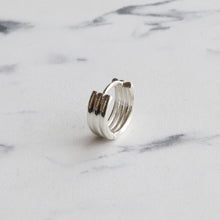 画像をギャラリービューアに読み込む, F.H. シルバーピアス(スリーリングフープ):#E048SV