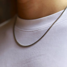 画像をギャラリービューアに読み込む, 【長めに着けたい】F.H. シルバーネックレス(BOXチェーン 2mm):#N037-60cm