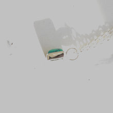 画像をギャラリービューアに読み込む, F.H. シルバーネックレス(レクタングルターコイズ ペンダント):#N041-TQ-50cm