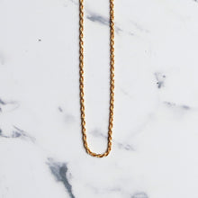 画像をギャラリービューアに読み込む, F.H. シルバーネックレス(ロープチェーン ゴールドコーティング 1.8mm):#N036GP-45cm