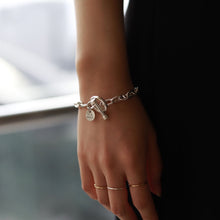 画像をギャラリービューアに読み込む, F.H. シルバーブレスレット (アンカーチェーン 5mm):#B029-17cm