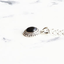 画像をギャラリービューアに読み込む, F.H. シルバーネックレス(オニキス ペンダンド):#N040-ONX-50cm