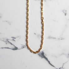 画像をギャラリービューアに読み込む, F.H. シルバーネックレス(アンカーチェーン ゴールドコーティング 3mm):#N018GP-45cm