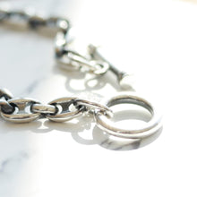 画像をギャラリービューアに読み込む, 【手首周り大きい方に】F.H. シルバーブレスレット(オーバルアンカーチェーン 7mm):#B003-21cm