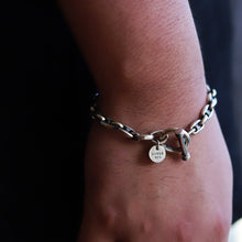 画像をギャラリービューアに読み込む, 【手首周り大きい方に】F.H. シルバーブレスレット(オーバルアンカーチェーン 7mm):#B003-21cm