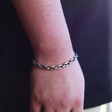 画像をギャラリービューアに読み込む, 【手首周り大きい方に】F.H. シルバーブレスレット(オーバルアンカーチェーン 7mm):#B003-21cm