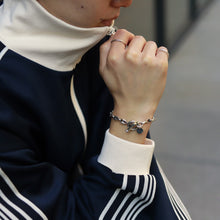 画像をギャラリービューアに読み込む, F.H. シルバーブレスレット(オーバルアンカーチェーン 7mm):#B003-19cm