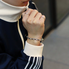 画像をギャラリービューアに読み込む, F.H. シルバーブレスレット(オーバルアンカーチェーン 7mm):#B003-19cm