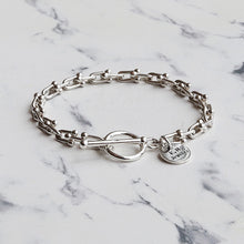 画像をギャラリービューアに読み込む, F.H. シルバーブレスレット(Uリンクチェーン 3mm):#B009-17cm