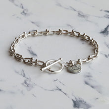 画像をギャラリービューアに読み込む, F.H. シルバーブレスレット(Uリンクチェーン 3mm):#B009-19cm