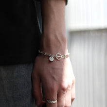 画像をギャラリービューアに読み込む, F.H. シルバーブレスレット(Uリンクチェーン 3mm):#B009-19cm