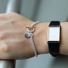 画像をギャラリービューアに読み込む, F.H. シルバーブレスレット(甲丸チェーン 3.5mm):#B018-19cm