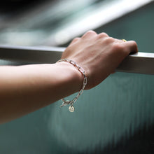 画像をギャラリービューアに読み込む, F.H. シルバーブレスレット(長あずきチェーン 4.5mm):#B019-19cm