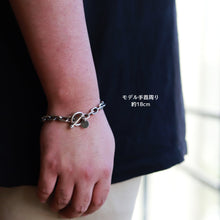 画像をギャラリービューアに読み込む, 【手首回り大きい方に】F.H.  シルバーブレスレット:#B025-22cm