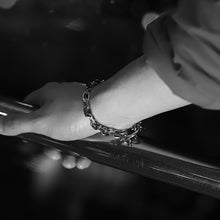 画像をギャラリービューアに読み込む, F.H.  シルバーブレスレット(あずきチェーン 8mm):#B025-19cm