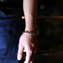 画像をギャラリービューアに読み込む, F.H.  シルバーブレスレット(あずきチェーン 8mm):#B025-19cm