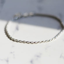 画像をギャラリービューアに読み込む, 【別注 全長23cm】F.H. シルバーブレスレット(ロープチェーン 2.5mm):#B026-23cm