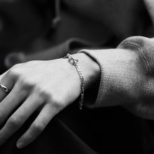 画像をギャラリービューアに読み込む, F.H. シルバーブレスレット(フィガロチェーン4mm):#B027-19cm