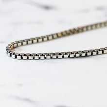 画像をギャラリービューアに読み込む, F.H. シルバーブレスレット(BOXチェーン 3mm):#B028-19cm