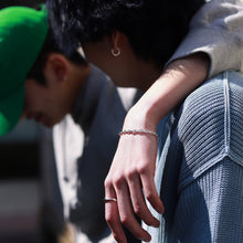 画像をギャラリービューアに読み込む, F.H. シルバーブレスレット(あずきチェーン 4.5mm):#B039-19cm