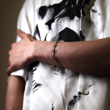 画像をギャラリービューアに読み込む, F.H. シルバーブレスレット(フロートロックブレスレット):#B041-19.5cm