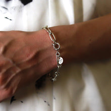 画像をギャラリービューアに読み込む, F.H. シルバーブレスレット(フロートロックブレスレット):#B041-19.5cm