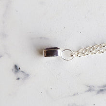 画像をギャラリービューアに読み込む, F.H. シルバーネックレス(レクタングルアメジスト ペンダント):#N041-AM-50cm