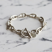 画像をギャラリービューアに読み込む, 【手首回り18cm位の方に】F.H. シルバーブレスレット (アンカーチェーン 8mm):#B030-21cm