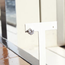 画像をギャラリービューアに読み込む, F.H. シルバーピアス(ジルコニア 9mm):#E056