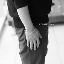 画像をギャラリービューアに読み込む, F.H. シルバーブレスレット(サークルリンクチェーン 7mm):#B012-19cm