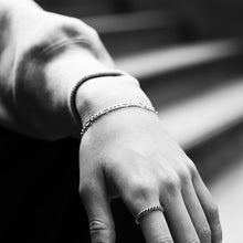 画像をギャラリービューアに読み込む, F.H. シルバーブレスレット(フィガロチェーン4mm):#B027-19cm