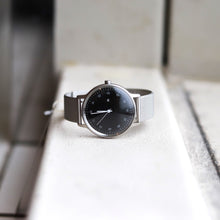 画像をギャラリービューアに読み込む, sazare【正規取扱店】:SK01 / SS SILVER HONING FINISH / BLACK DIAL / SILVER MESH