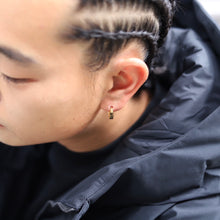 画像をギャラリービューアに読み込む, F.H. シルバーピアス(ムーンピアス ゴールドコーティング):#E061GP