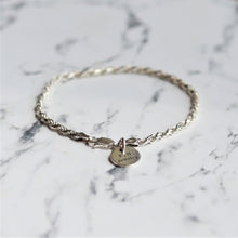 画像をギャラリービューアに読み込む, F.H. シルバーブレスレット(ロープチェーン 2.5mm):#B026-17cm