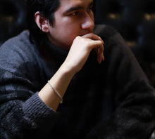 画像をギャラリービューアに読み込む, 【手首周り大きめの方に】F.H. シルバーブレスレット(あずきチェーン 4.5mm):#B039-21cm