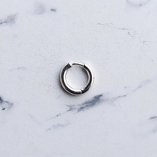 【シンプルを極めたフープピアス】F.H. シルバーピアス(フープ 13mm):#E072