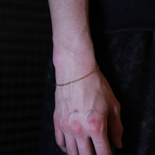画像をギャラリービューアに読み込む, シルバーブレスレット(ロープチェーン 1.8mmゴールドコーティング):#B038GP-19cm