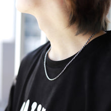画像をギャラリービューアに読み込む, F.H. シルバーネックレス(ロープチェーン 2.5mm):#N038-55cm