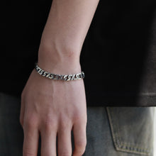 画像をギャラリービューアに読み込む, 【手首回り18cm位の方に】F.H. シルバーブレスレット(ハーネスチェーン 7mm):#B040-21cm