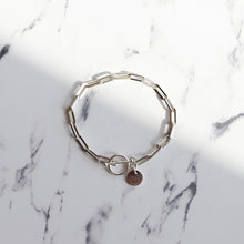 画像をギャラリービューアに読み込む, F.H. シルバーブレスレット(長あずきチェーン 4.5mm):#B019-19cm